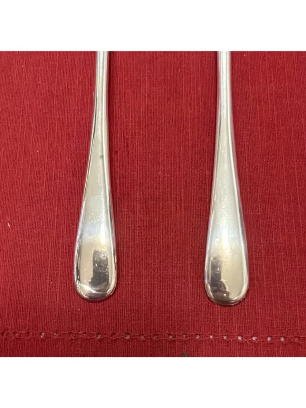 Vintage Italian Silverplate Salad Servers 2 Spoon Fork Sets 4 Pieces 9